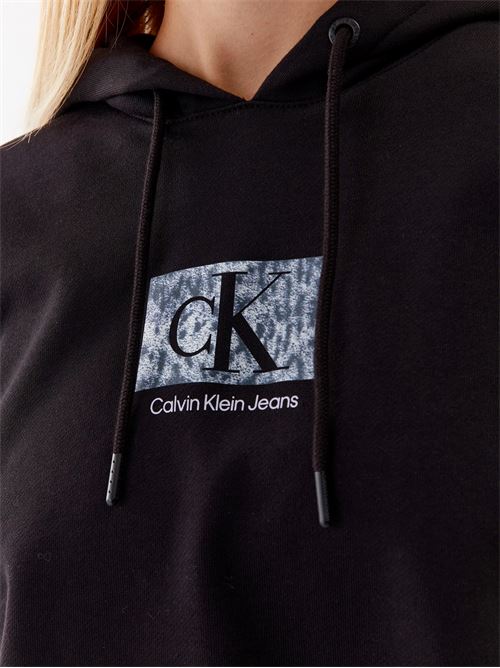 CALVIN KLEIN Cropped Oversize Sweatshirt CALVIN KLEIN | J20J221332BHE